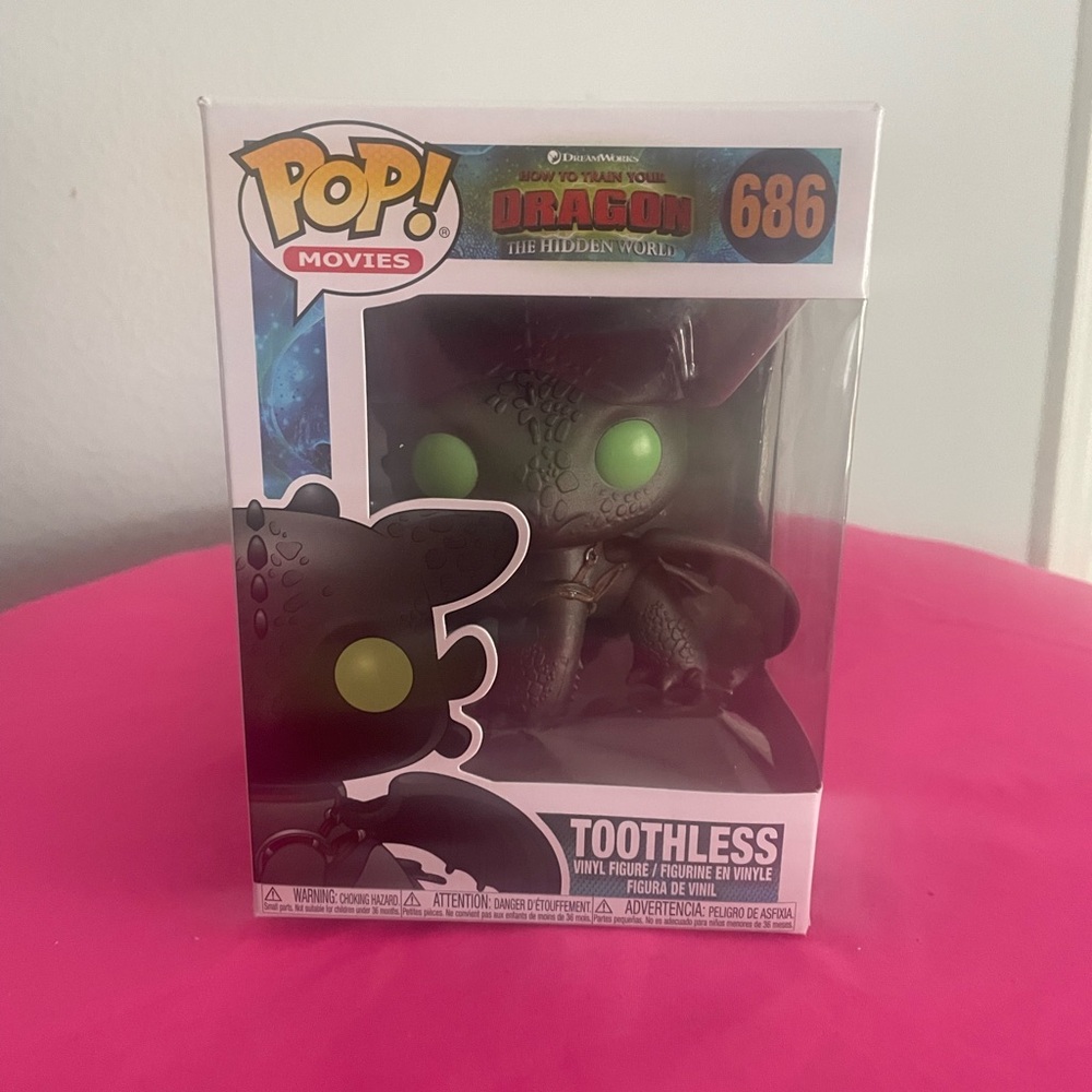 Toothless Funko Pop Movies Vinyl Figure #686 NWOT